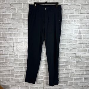 Lululemon ABC Solid Black Rip Stop Polyester Straight Leg Pants Mens 31 x 32